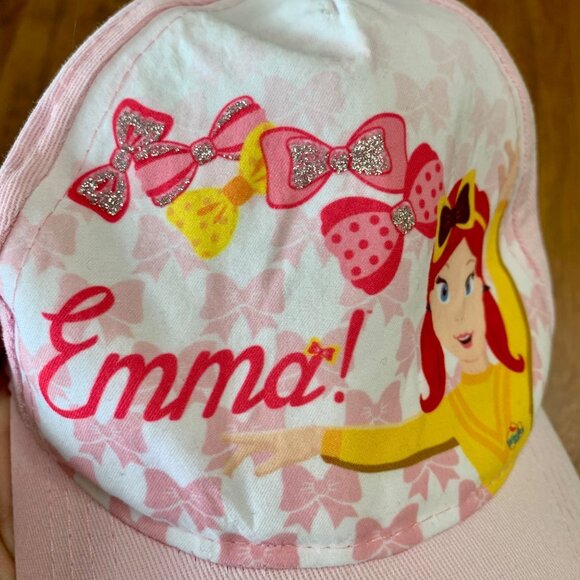 EMMA WIGGLE The Wiggles Baseball Cap Girls 1-3 2T Yellow Wiggle Pink Toddler Hat - Picture 7 of 8